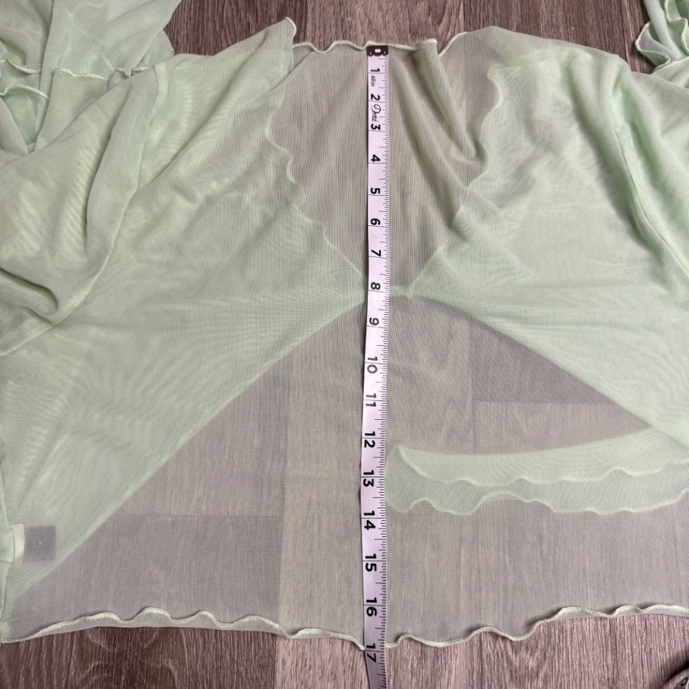 SHEIN semi-transparent blouse with ties size 4xl - Picture 8 of 8